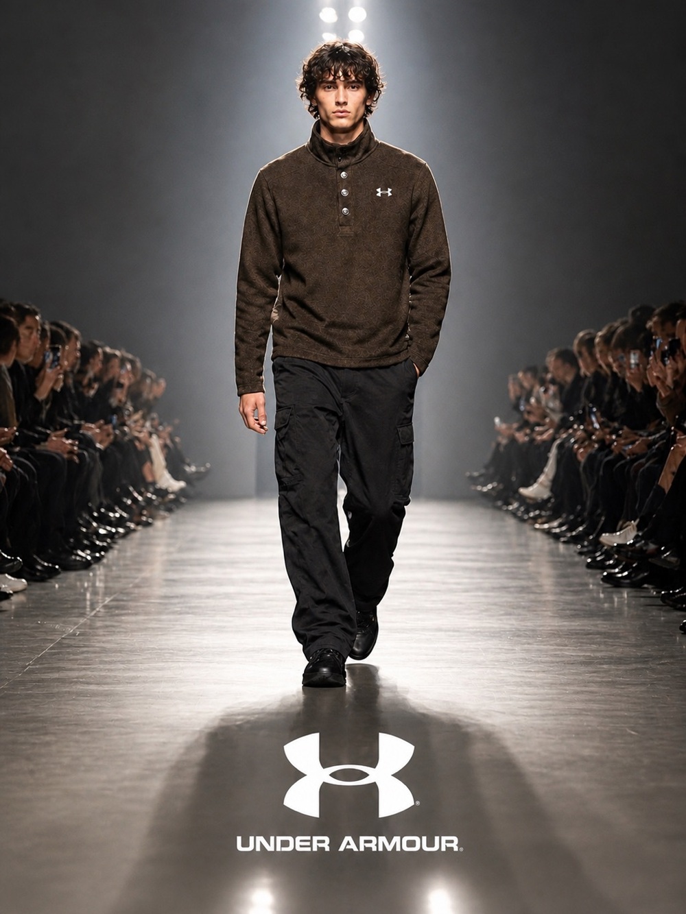 Under Armour Dark Brown Half-Snap Performance Fleece Pullover